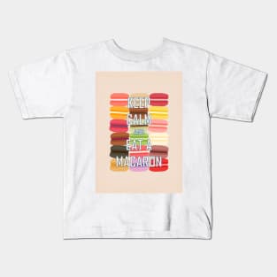 Keep Calm and Eat a Macaron Card Kids T-Shirt